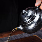 Tenmoku Jian zhan Oil Spot Fanggu Classic Teapot