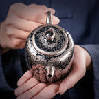 Tenmoku Jian Zhan Oil Spot Straight Teapot