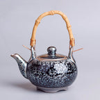 Handmde Tenmoku Jian Zhan Ceramic Tiliang Teapot