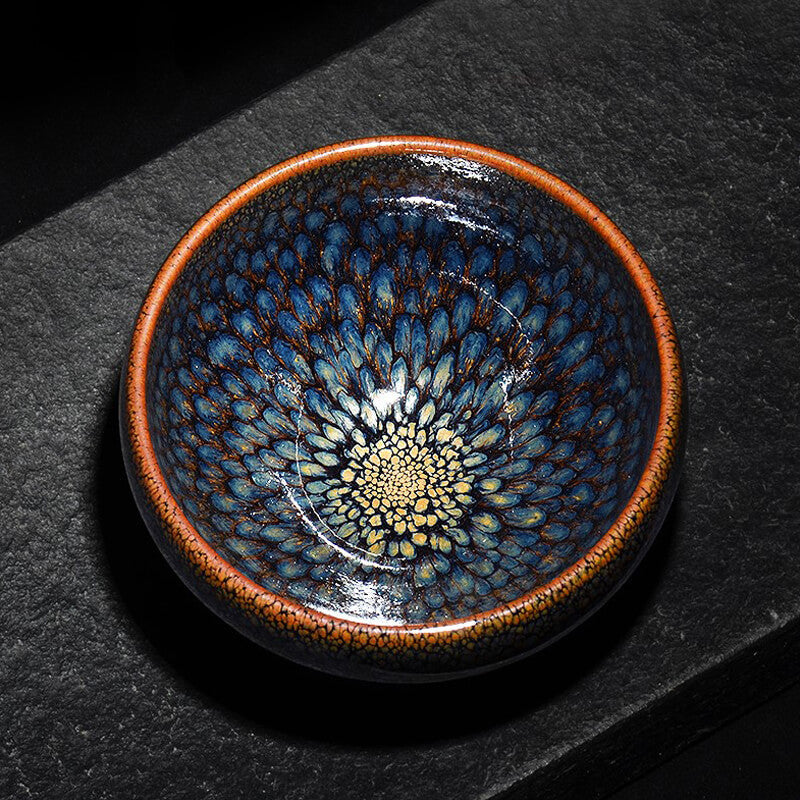 Partridge Jian Zhan Tenmoku Tea Bowl Chawan