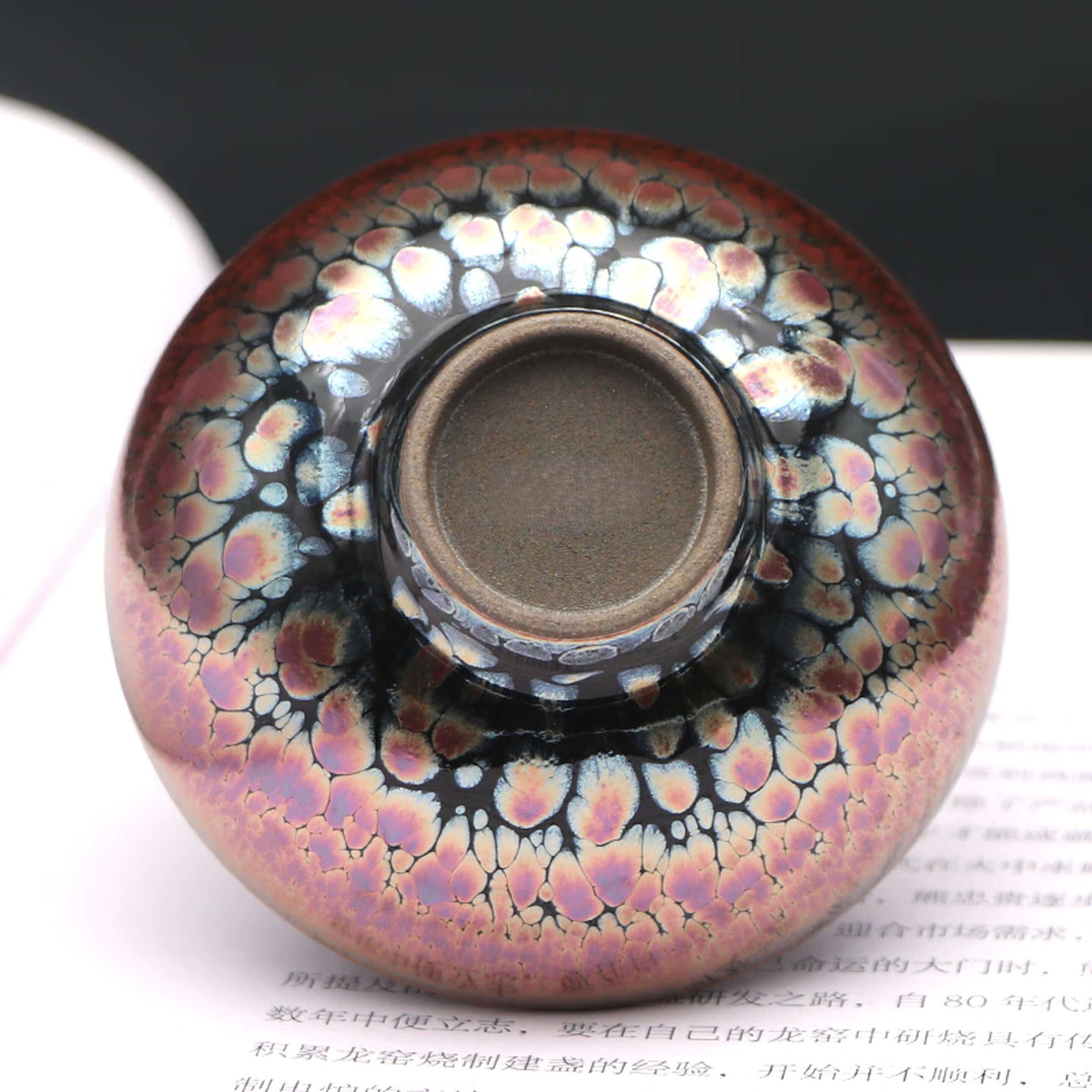 Liankou Tenmoku Pottery Jian Zhan Oil Spot Bowl