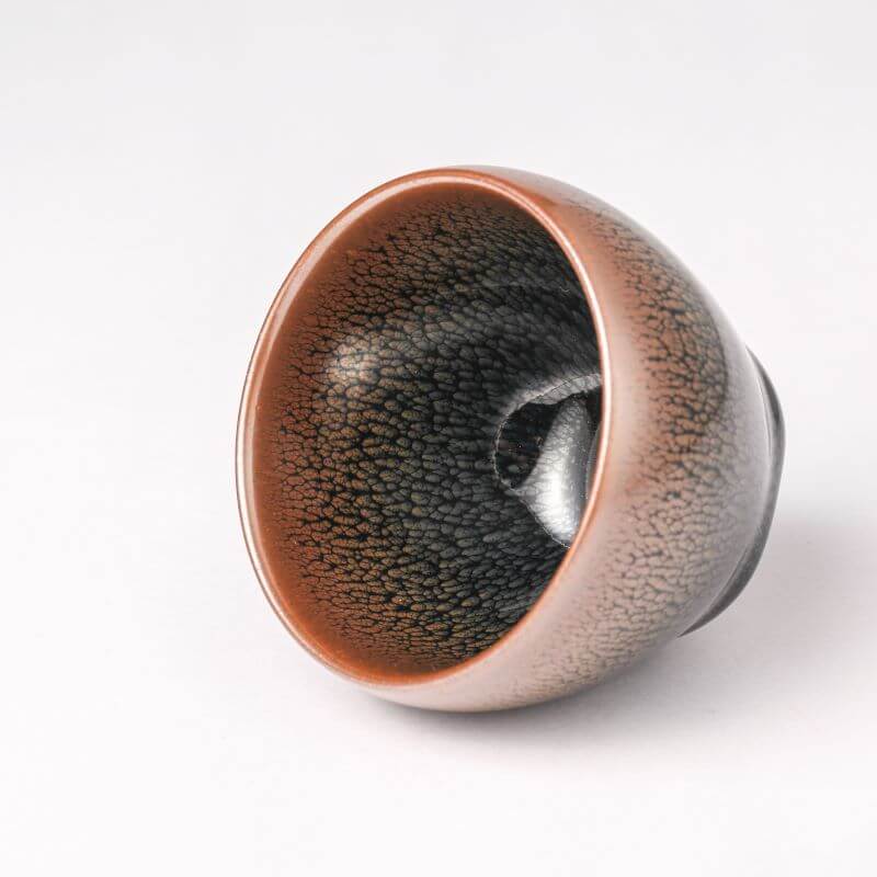 Partridge Tenmoku Glaze Jianzhan Teacup