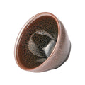 Partridge Tenmoku Glaze Jianzhan Ceramic Tea Cup