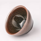 Partridge Tenmoku Glaze Jianzhan Ceramic Tea Cup