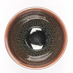 Partridge Tenmoku Glaze Jianzhan Ceramic Tea Cup