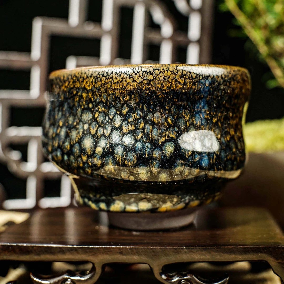 Partridge Twisted Ceramic Tea Bowl