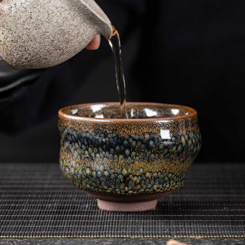 Partridge Twisted Ceramic Tea Bowl