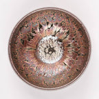 Purple Golden Tenmoku Jian Zhan Oil Spots Tea Bowl