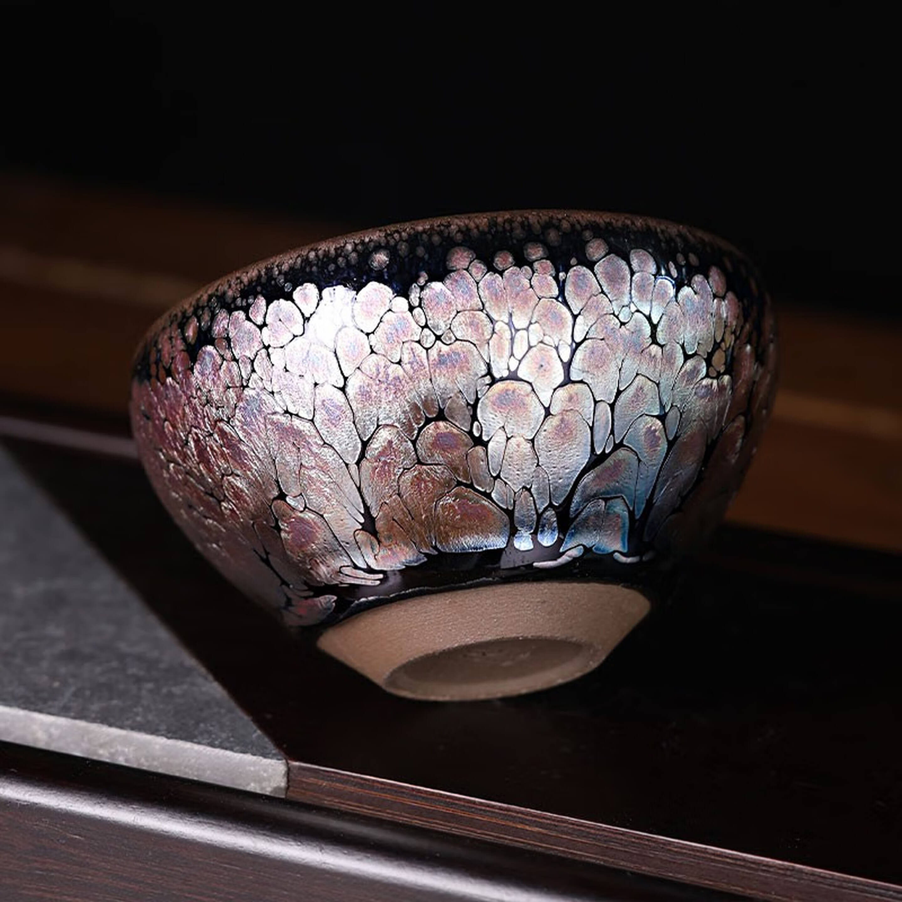 Matcha Tenmoku Glaze Jian Zhan Oil Spot Chawan