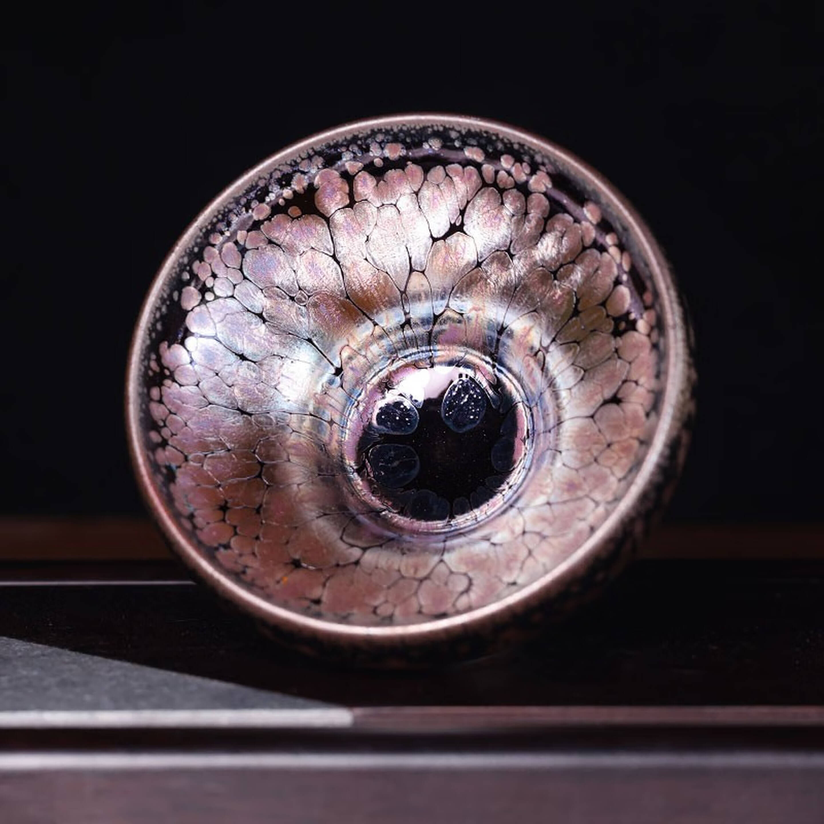 Matcha Tenmoku Glaze Jian Zhan Oil Spot Chawan