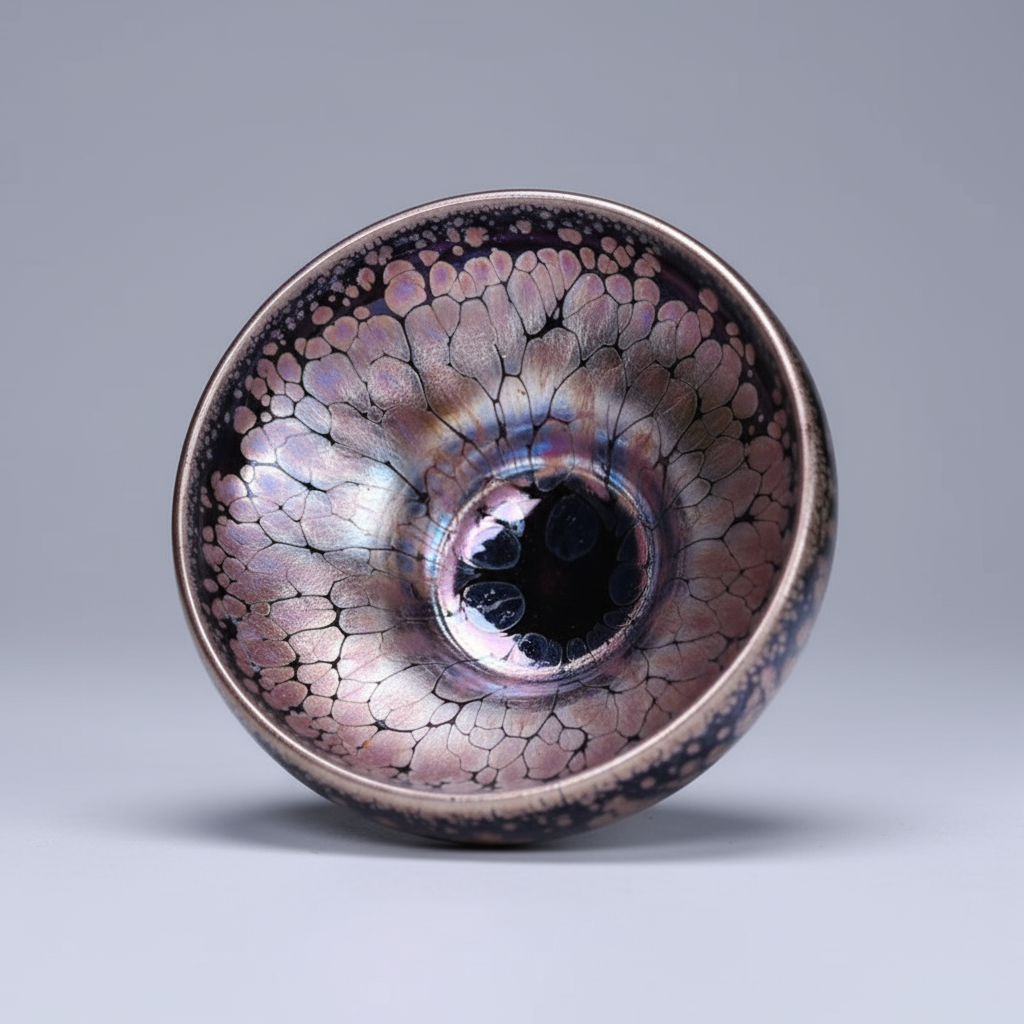 Matcha Tenmoku Glaze Jian Zhan Oil Spot Chawan