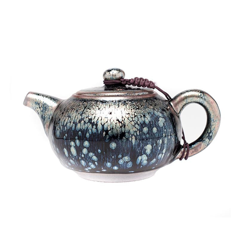 Blue Oil Spot Tenmoku Jian Zhan Teapot