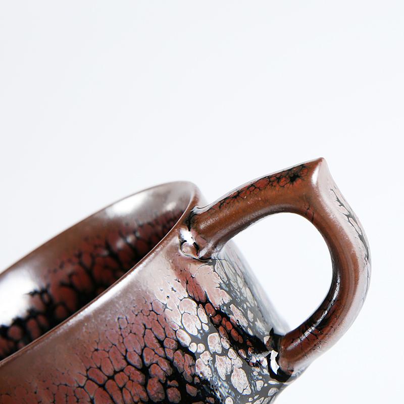 Oil Pink Jian Zhan Tenmoku Coffee Cup