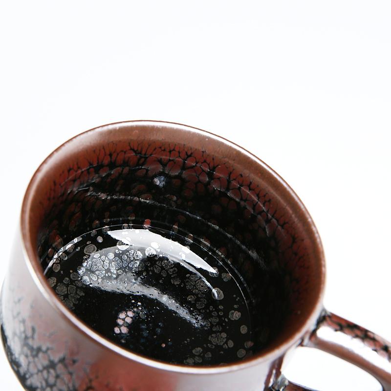 Oil Pink Jian Zhan Tenmoku Coffee Cup