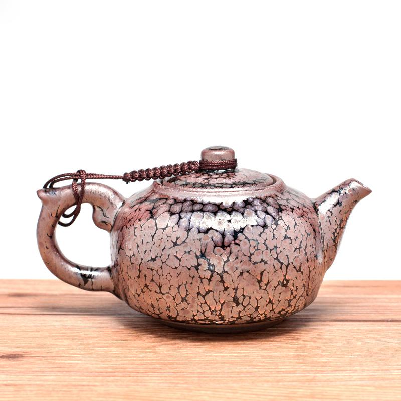 Pink Oil Spot Jian Zhan Teapot Ware