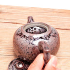 Pink Oil Spot Jian Zhan Teapot Ware