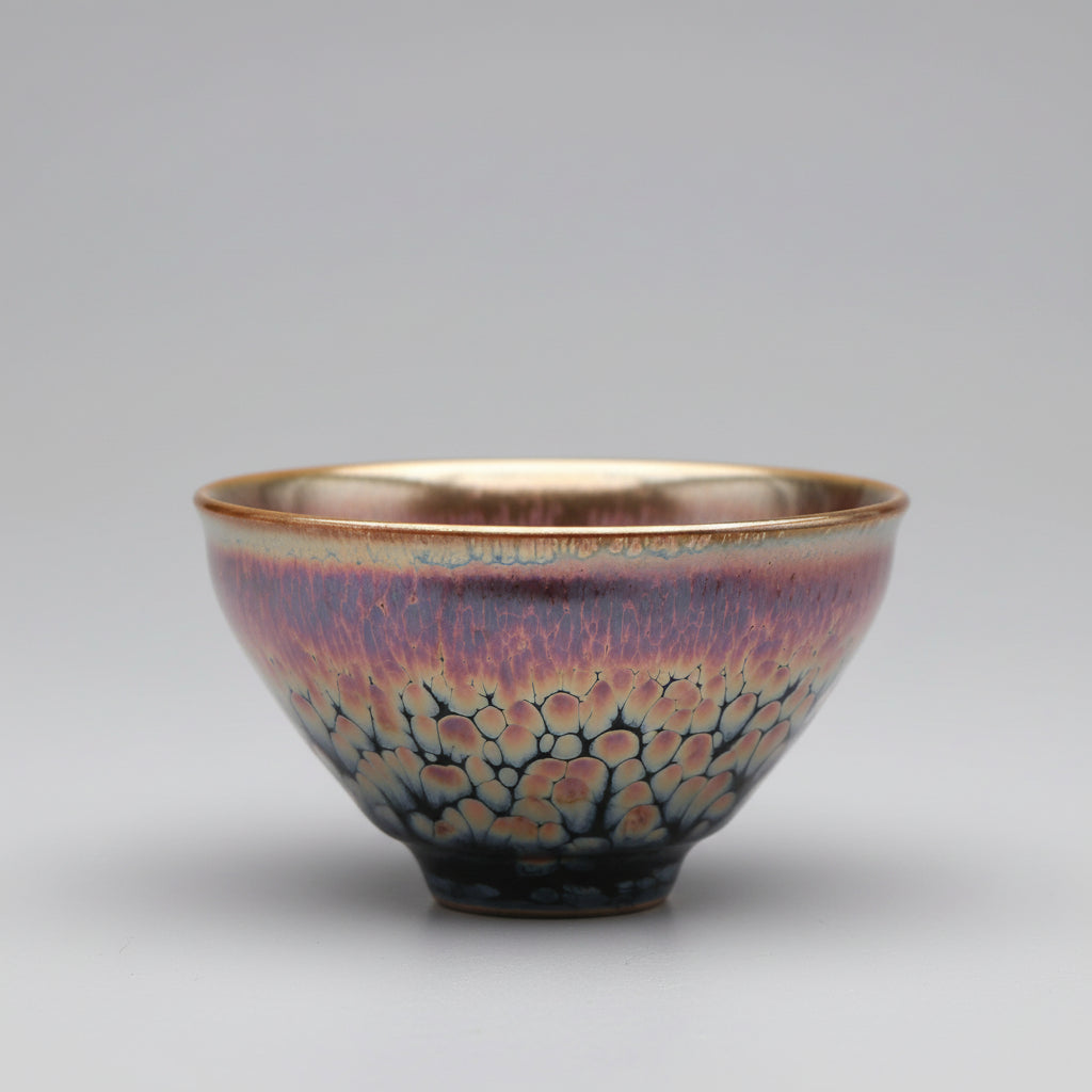 Sukou Tenmoku Pottery Jian Zhan Oil Spot Bowl