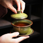 Francolin Tenmoku Jian Zhan Tea Set