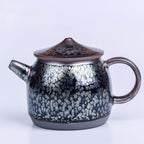 Tenmoku Jian Zhan Oil Spot Fisher Teapot