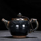 Tenmoku Jian zhan Hare's Fur Dragon Teapot