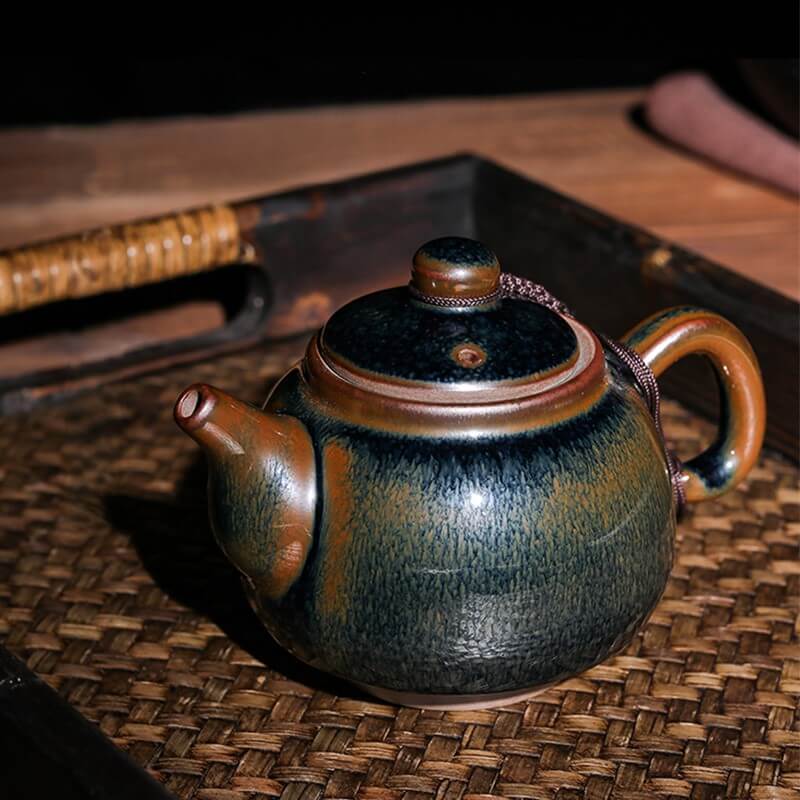 Tenmoku Jian zhan Hare's Fur Teapot