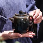 Tenmoku Jian zhan Hare's Fur Cylinder Teapot
