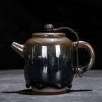 Tenmoku Jian zhan Hare's Fur Cylinder Teapot