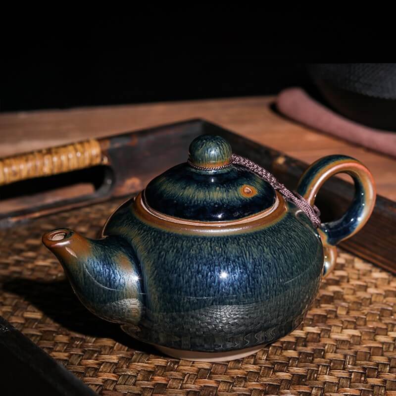 Tenmoku Jian zhan Hare's Fur Teapot
