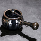 Tenmoku Jianzhan Hare's Fur Kyusu Teapot