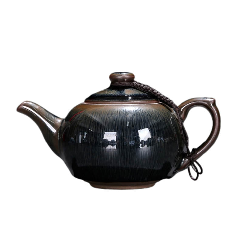 Tenmoku Jian zhan Hare's Fur Phoenix Teapot