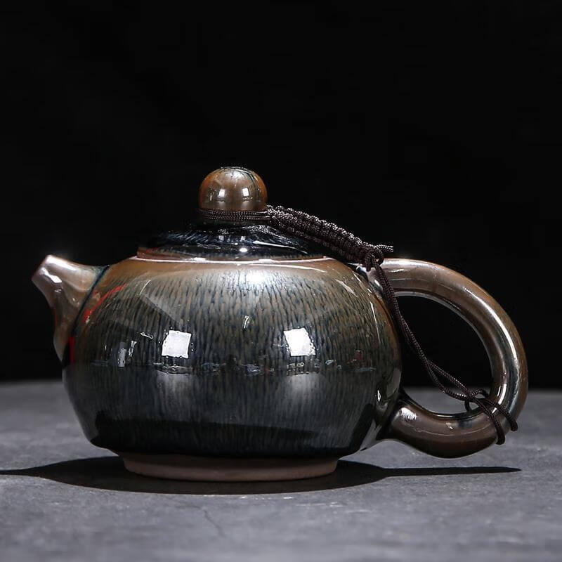 Tenmoku Jian zhan Hare's Fur Teapot