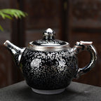 Handmde Oil Spot Tenmoku Jian Zhan Dragon Teapot