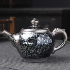 Handmde Oil Spot Tenmoku Jian Zhan Dragon Teapot