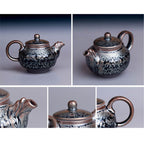 Handmde Tenmoku Jian Zhan Oil Spot Eagle Teapot