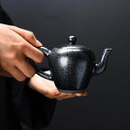 Tenmoku Jian zhan Oil Spot Figure Teapot