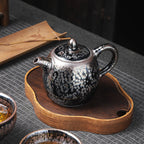 Handmde Tenmoku Jian Zhan Oil Spot Hanyi Teapot