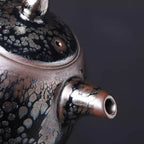 Handmde Tenmoku Jian Zhan Oil Spot Hanyi Teapot