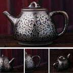Handmde Tenmoku Jian Zhan Oil Spot High Teapot