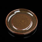 Tenmoku Jian Zhan Oil Spot Huainan Teapot Saucer Set