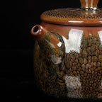 Tenmoku Jian Zhan Oil Spot Huainan Teapot Saucer Set