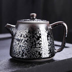 Handmde Tenmoku Jian Zhan Oil Spot Jinlan Teapot