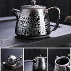 Handmde Tenmoku Jian Zhan Oil Spot Jinlan Teapot
