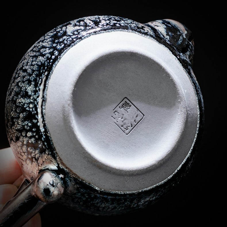 Tenmoku Jian Zhan Oil Spot Ring Teapot