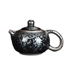 Handmde Tenmoku Jian Zhan Oil Spot Ruding Teapot