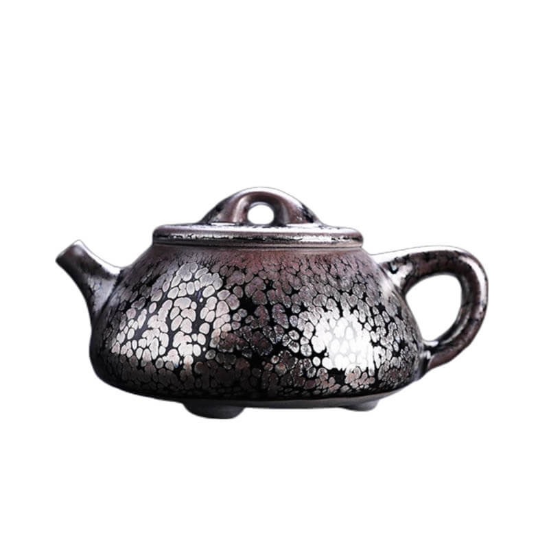 Handmde Tenmoku Jian Zhan Oil Spot Shipiao Teapot