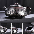 Handmde Tenmoku Jian Zhan Oil Spot Shipiao Teapot