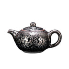 Handmde Tenmoku Jian Zhan Oil Spot Shiround Teapot