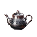 Handmde Tenmoku Jian Zhan Oil Spot Siting Teapot