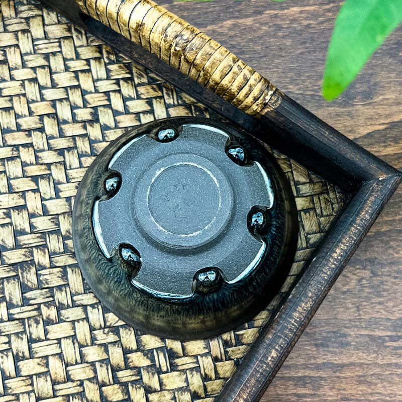 Tenmoku 6-Tear Hare's-fur Jianzhan Tea Cup