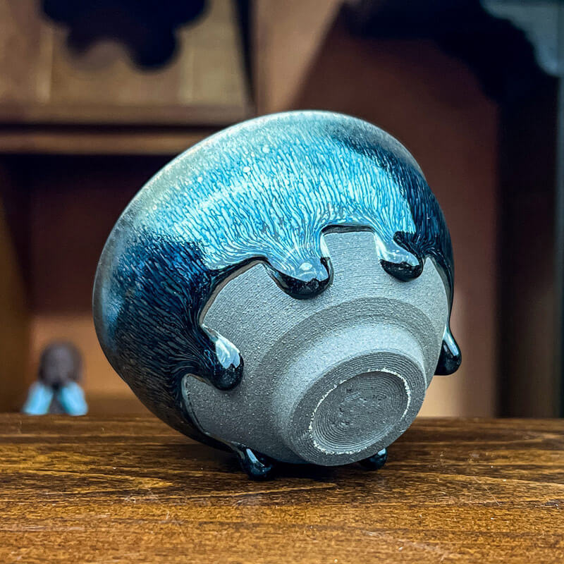 Tenmoku 6-Tear Hare's-fur Jianzhan Tea Cup